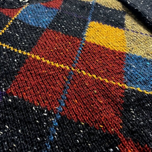 Heritage Size Large Men's Wool Multicolor Pullover Crew Neck Sweater VTG Ireland - Picture 2 of 8